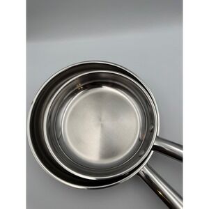 Wolfgang Puck Cafe Collection 18/10 Stainless Steel Skillet Frying Pan Set 2pc